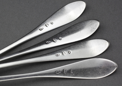 Scottish Provincial Silver Teaspoons (Set of 4) - James Douglas, Dundee